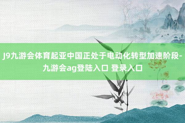 J9九游会体育起亚中国正处于电动化转型加速阶段-九游会ag登陆入口 登录入口